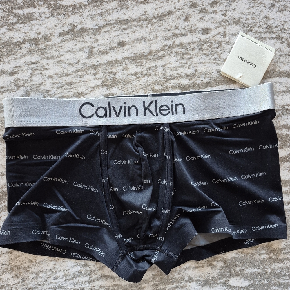 Calvin Klein Men's Brushed Microfiber Stretch Low Rise Trunk Underwear New Large - Picture 2 of 4